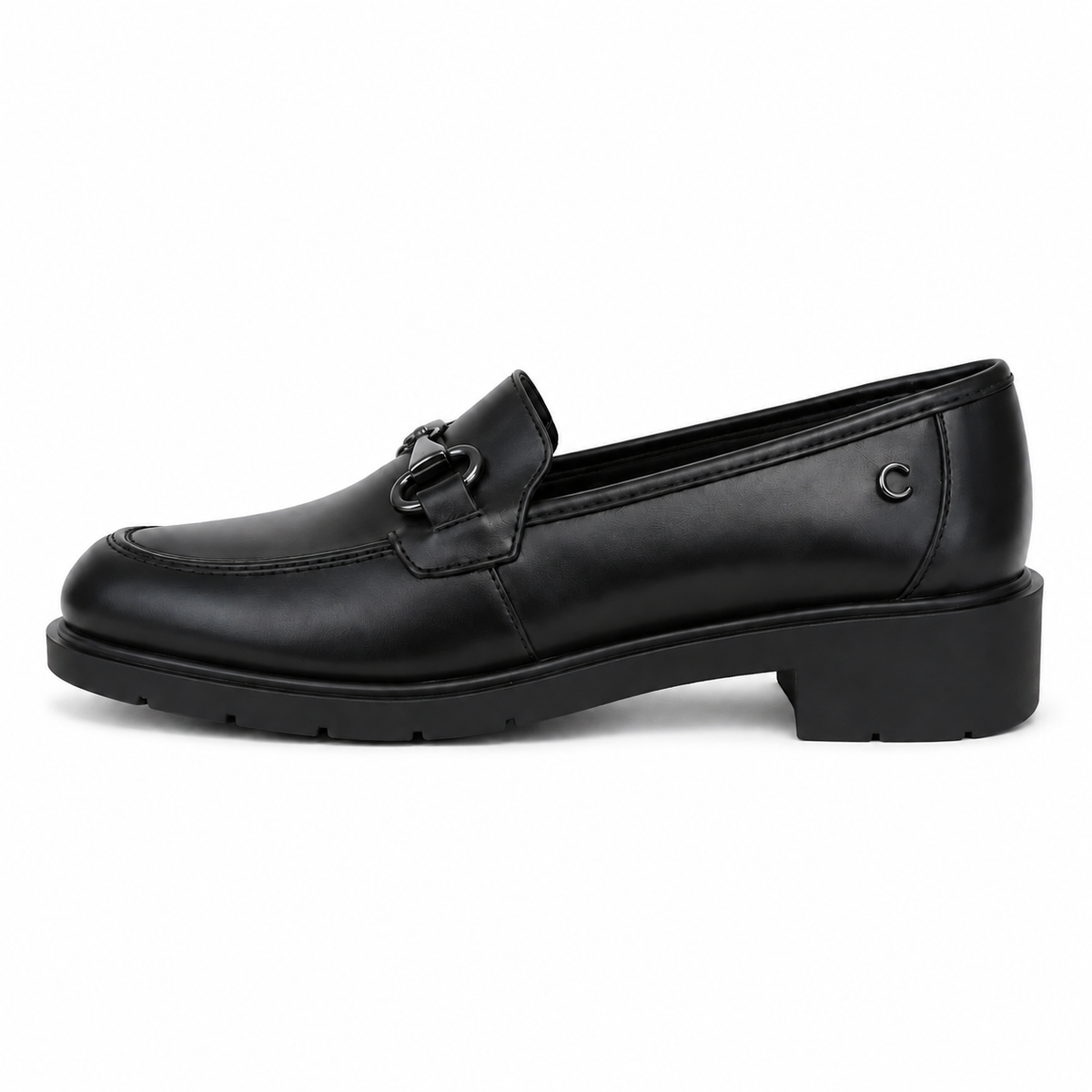 CINZIA SOFT MOCASSINO IV2604 BLACK su sfondo bianco