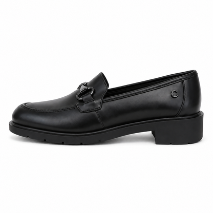 CINZIA SOFT MOCASSINO IV2604 BLACK su sfondo bianco