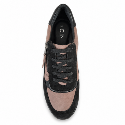 CINZIA SOFT SNEAKER IV424481 BLACK/T. DI MORO su sfondo bianco