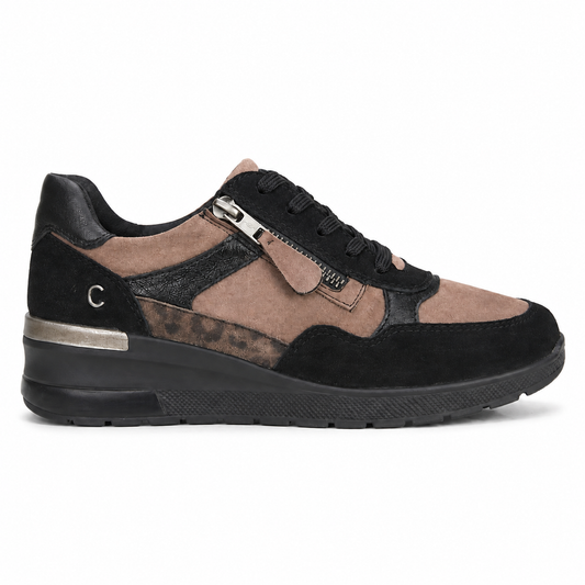 CINZIA SOFT SNEAKER IV424481 BLACK/T. DI MORO su sfondo bianco