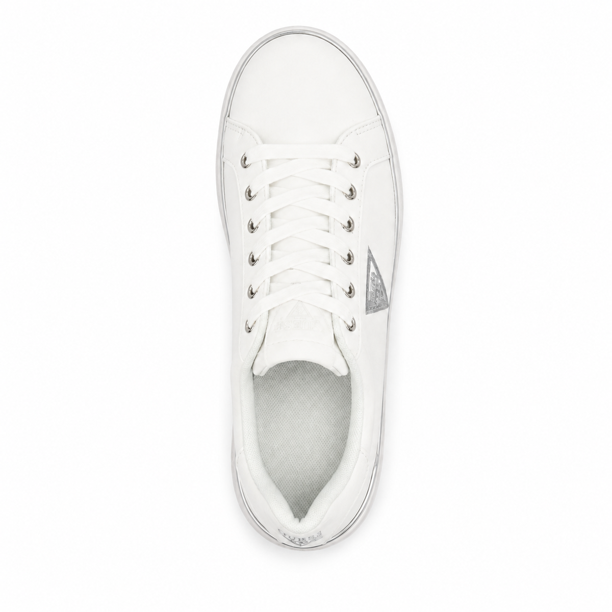 Sneaker bianca - vista 4 su sfondo bianco