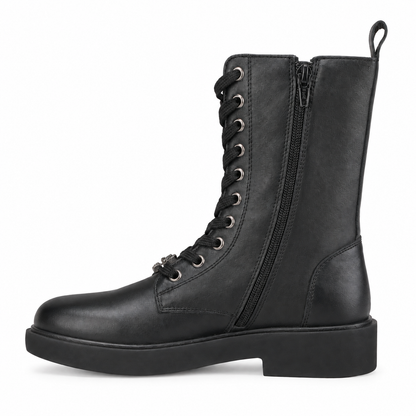 CRISTIN BIKER MARA3 PELLE NERO su sfondo bianco