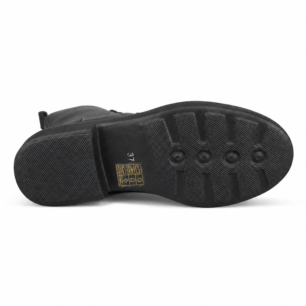 CRISTIN BIKER MARA3 PELLE NERO su sfondo bianco