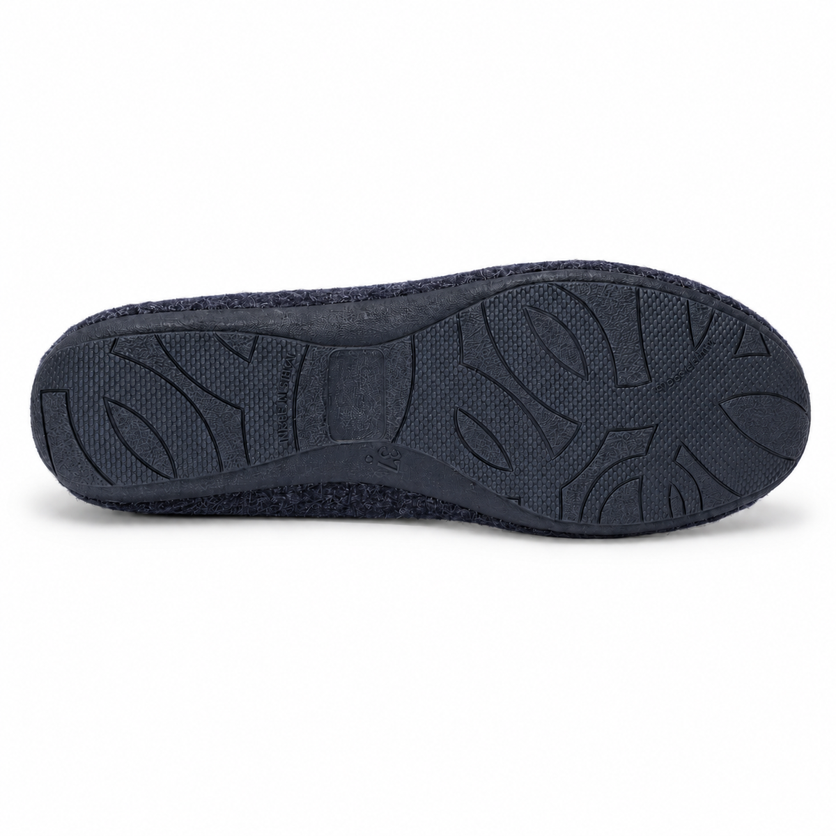 DOREA CS01 PANTOFOLA TWEED BLU su sfondo bianco