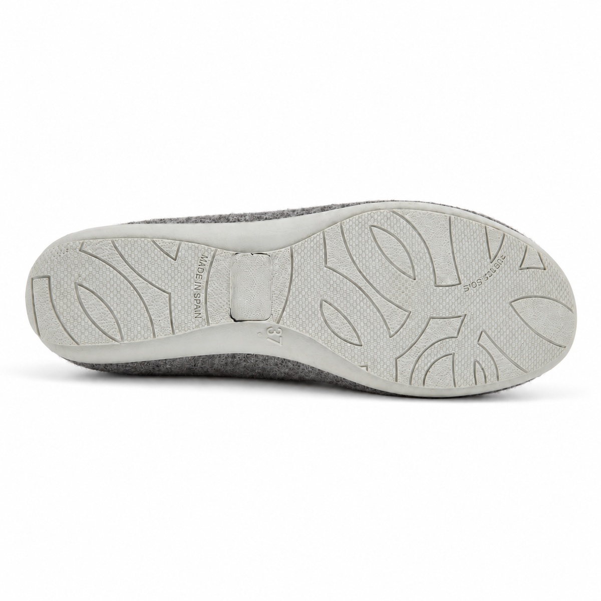 DOREA CS01 PANTOFOLA TWEED GRIGIO su sfondo bianco