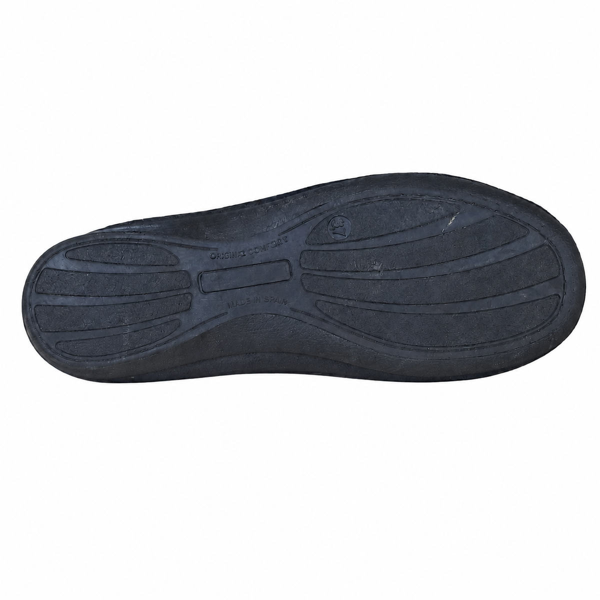 DOREA FV2358 PANTOFOLA NERA-MACULATA su sfondo bianco