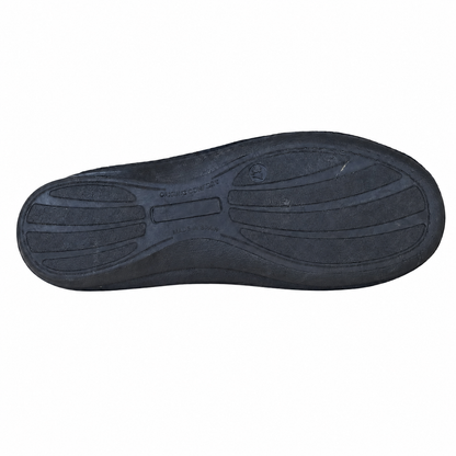 DOREA FV2358 PANTOFOLA NERA-MACULATA su sfondo bianco