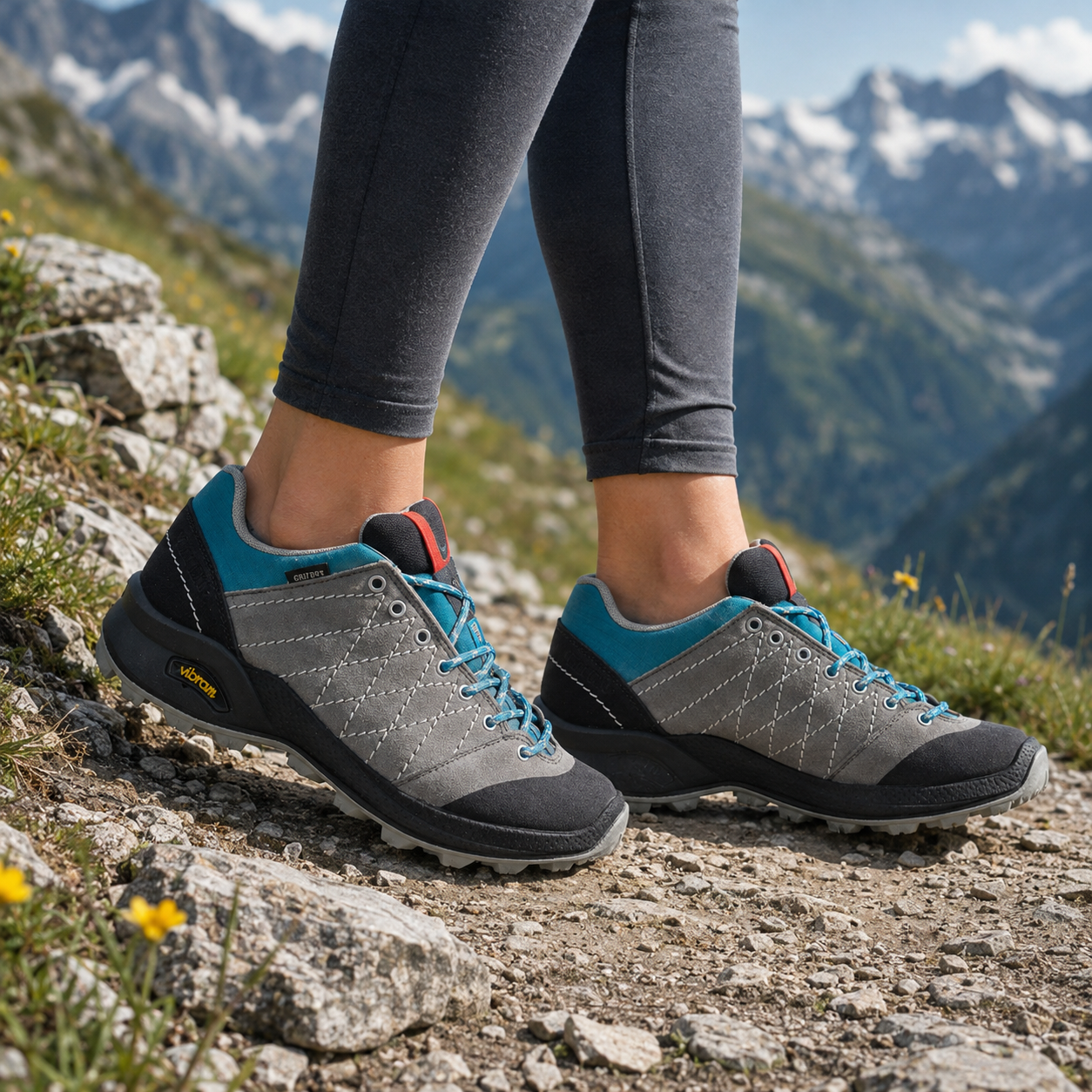 GRISPORT GRIGIO AZZURRO indossata - immagine lifestyle quadrata