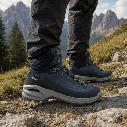 GRISPORT NABUK OCEANO indossata - immagine lifestyle quadrata