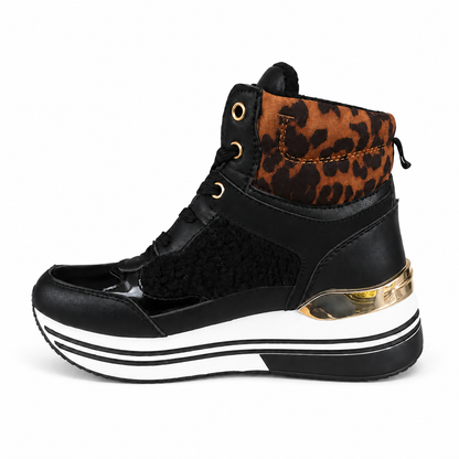 LAURA BIAGIOTTI SNEAKER ALTA 9256 BLACK su sfondo bianco