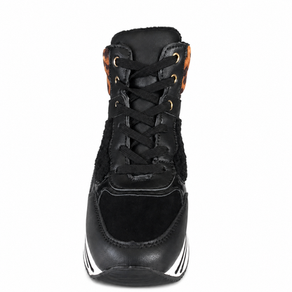 LAURA BIAGIOTTI SNEAKER ALTA 9256 BLACK su sfondo bianco