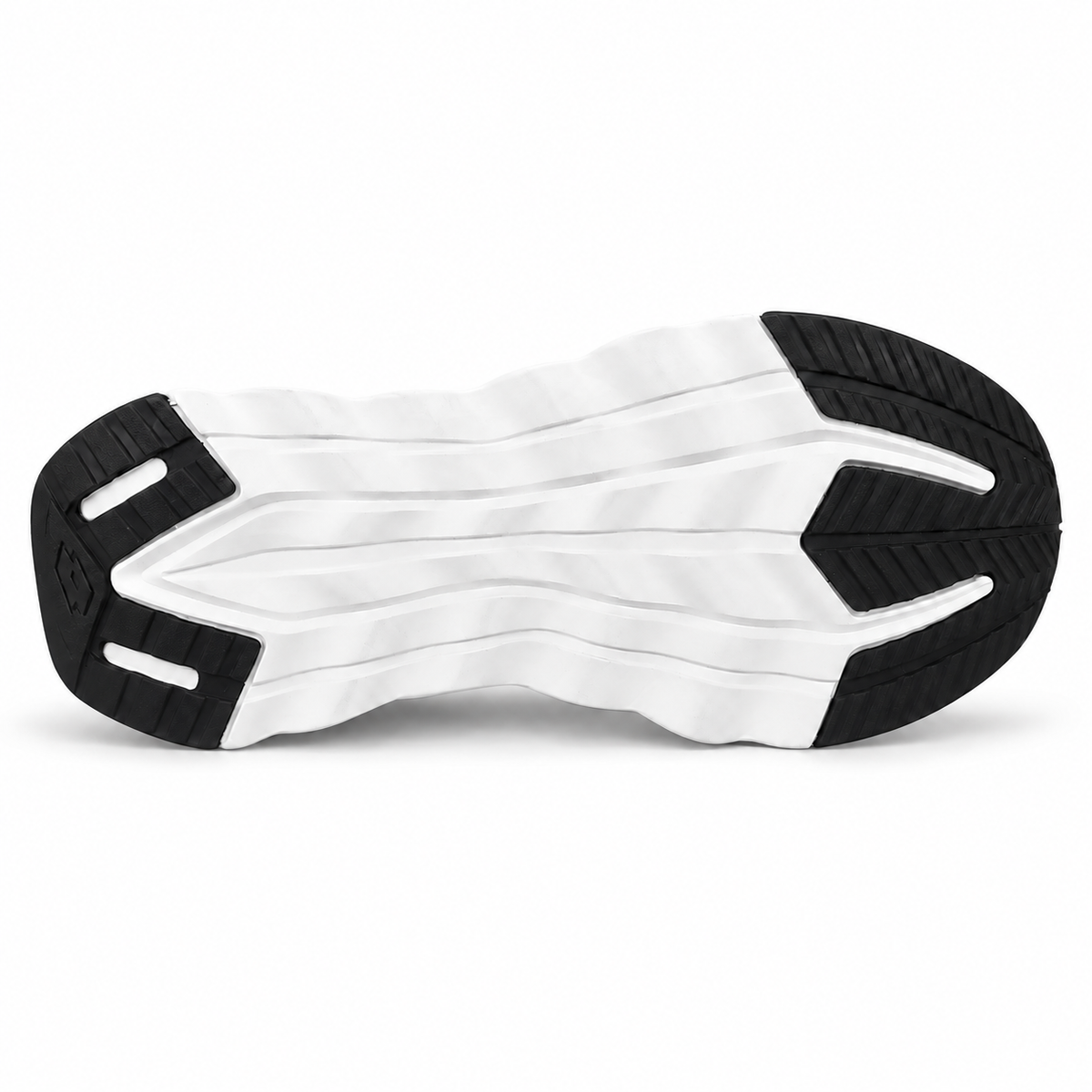 LOTTO RUNNING RUN 60 AMF BLACK/TITAN/GOLD su sfondo bianco