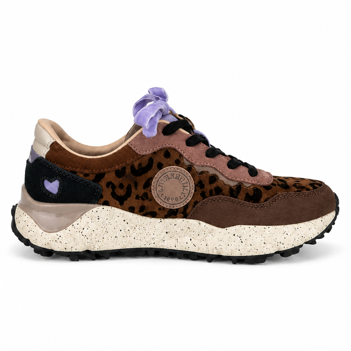 LUMBERJACK TECLA SNEAKER BROWN su sfondo bianco