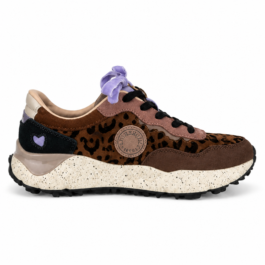 LUMBERJACK TECLA SNEAKER BROWN su sfondo bianco