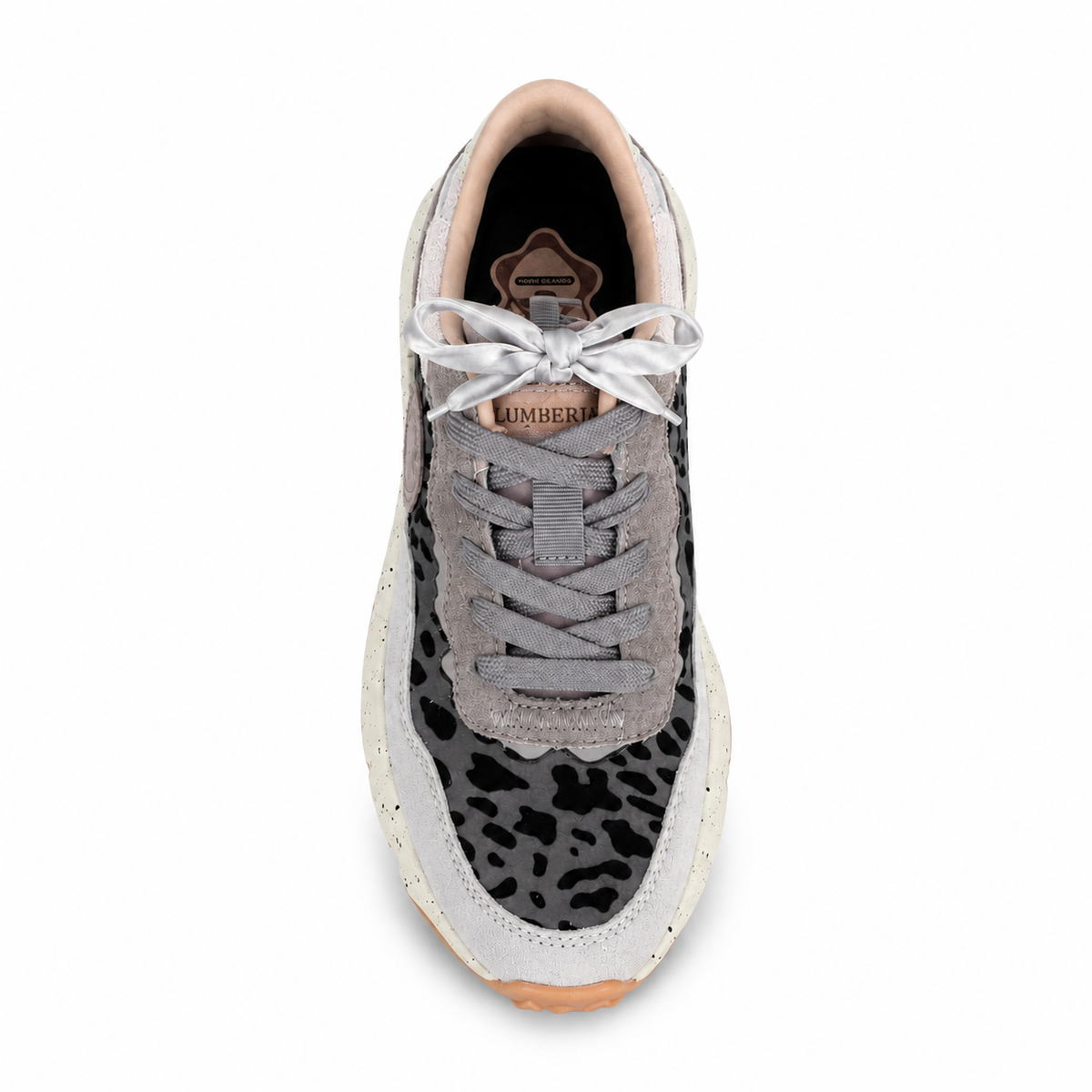 LUMBERJACK TECLA SNEAKER GRAY/ROSE su sfondo bianco