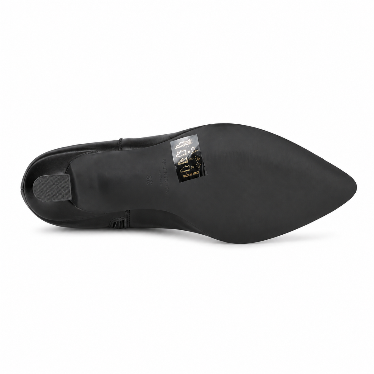 MADE IN ITALY TA05 STIVALETTO NERO su sfondo bianco
