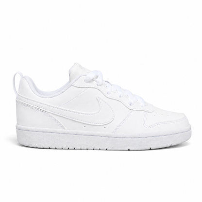 NIKE COURT BOROUGHT LOW RECRAFT BIANCA su sfondo bianco
