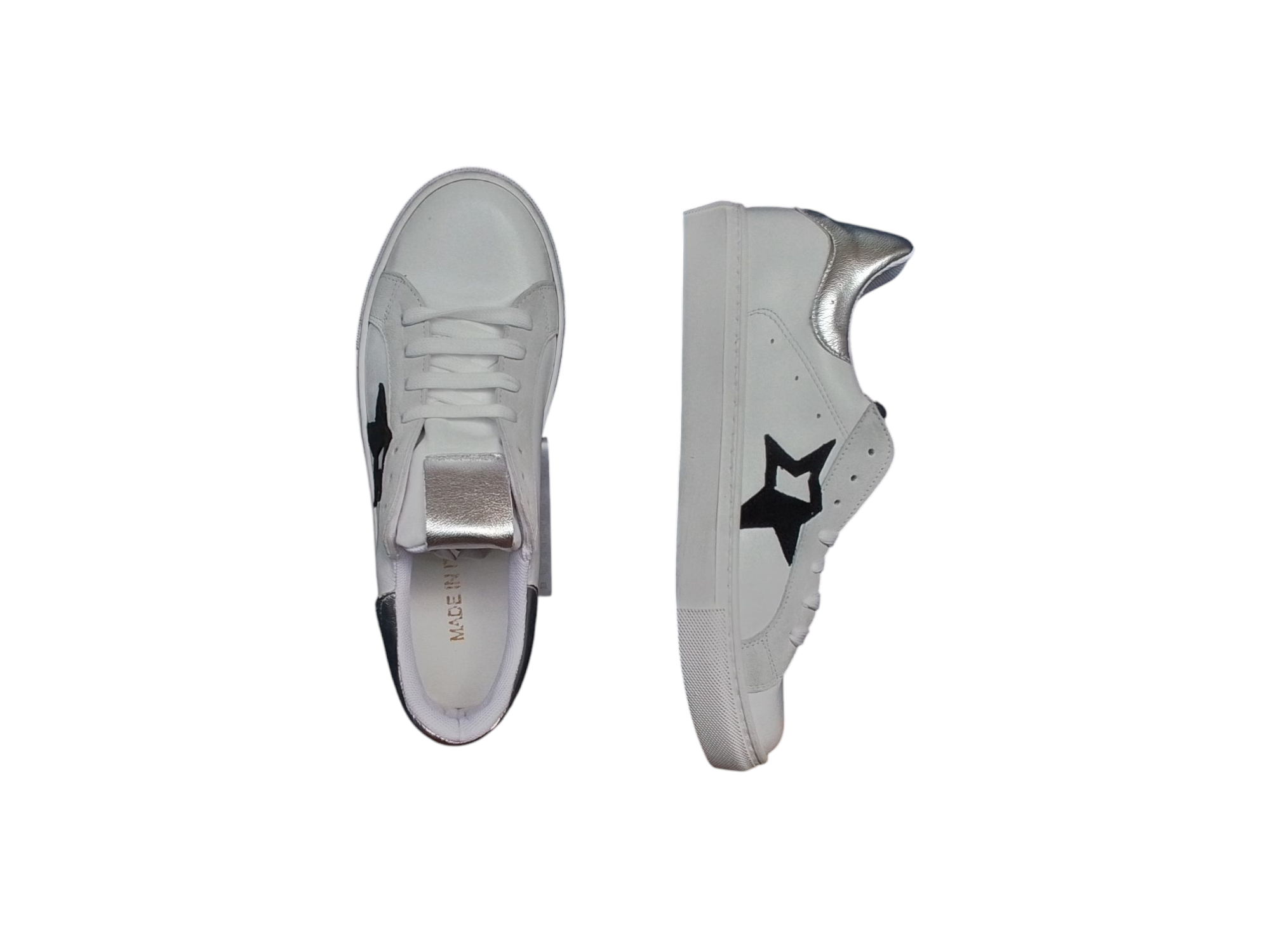 Sneakers donna, art, Serena 4D, colore bianca/ice/argento