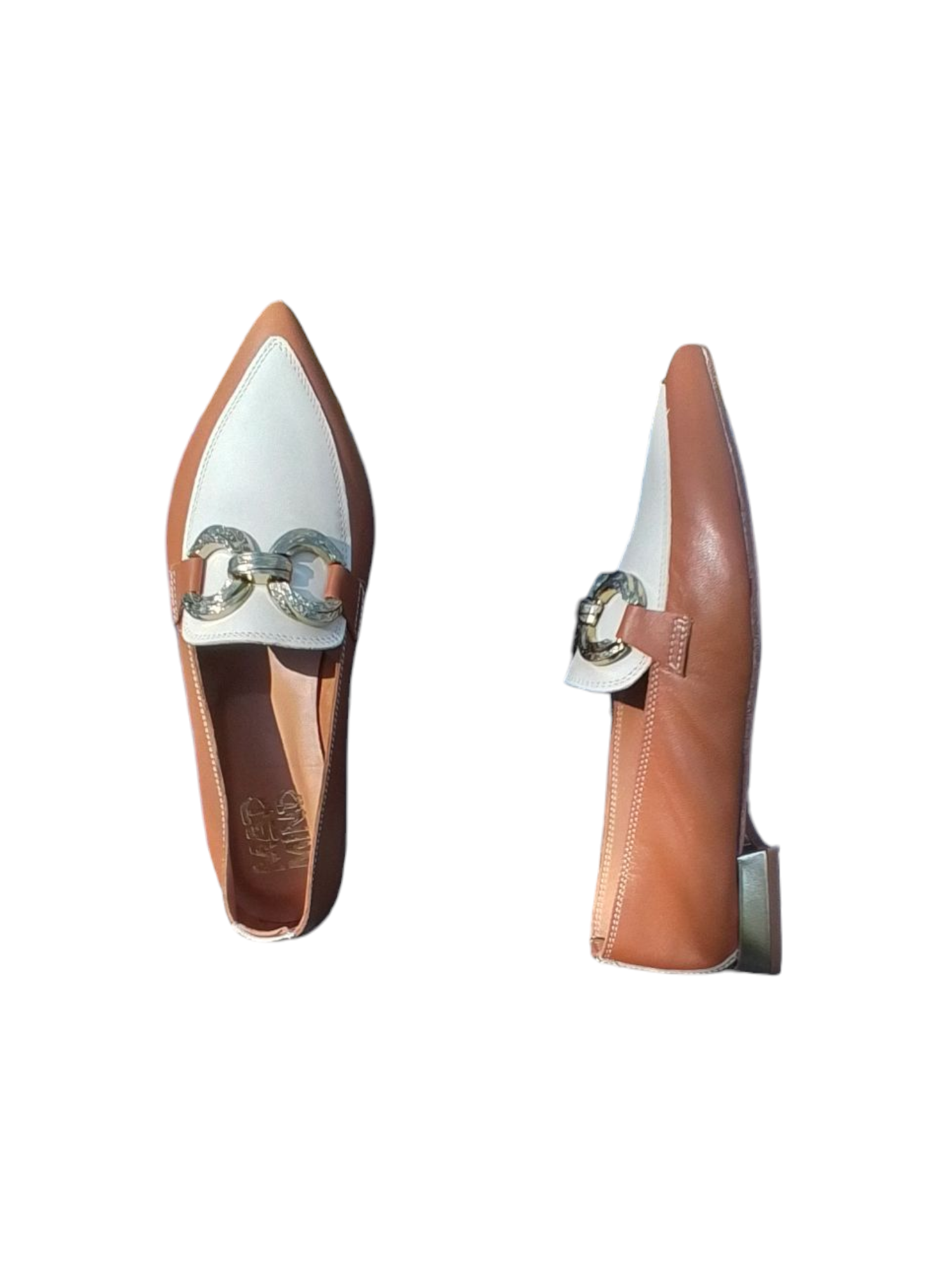 Mad mind mocassino donna, art.15062, colore noce/laminato
