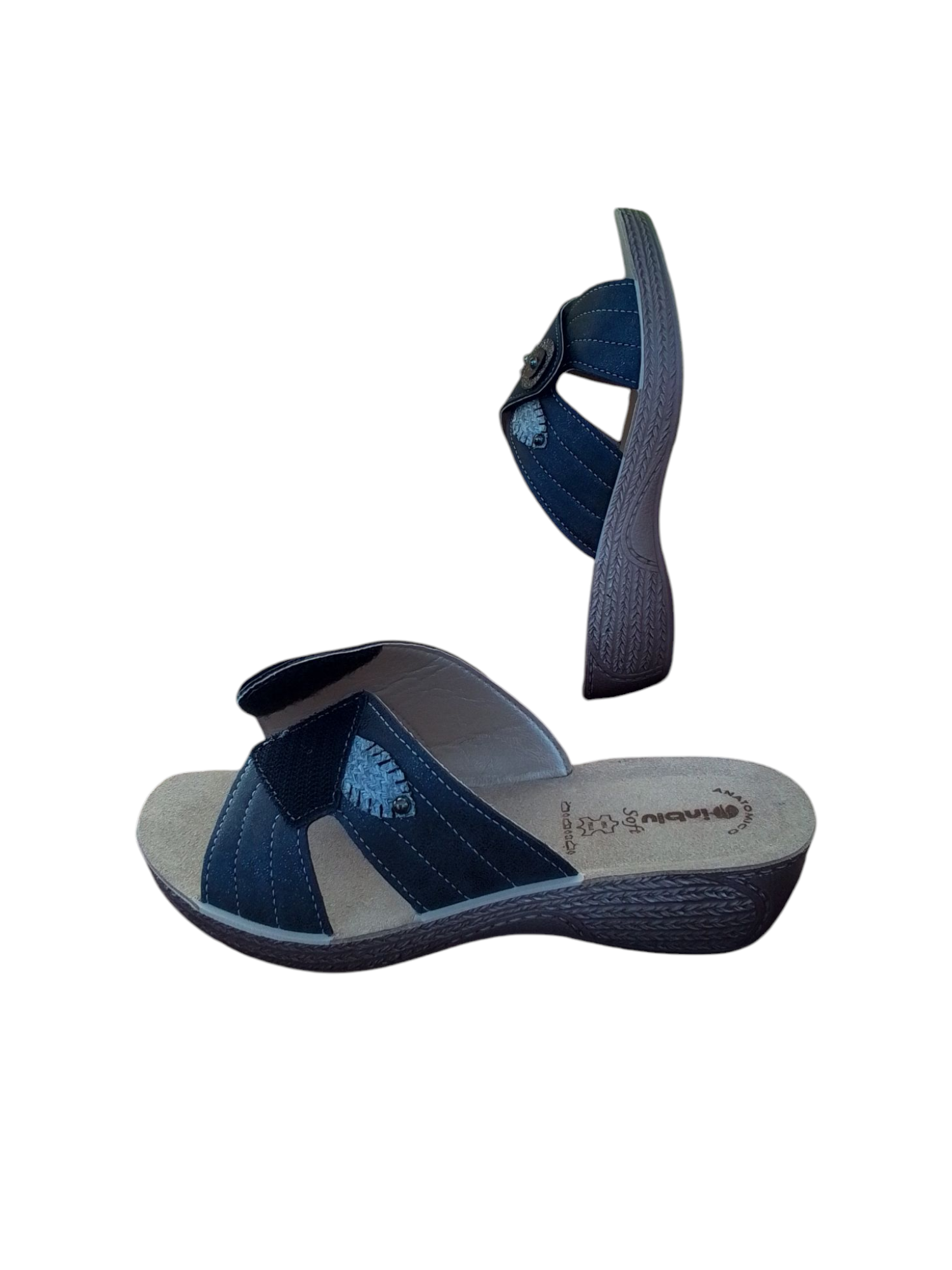 In blu ciabatte donna, art.GL59, colore nero