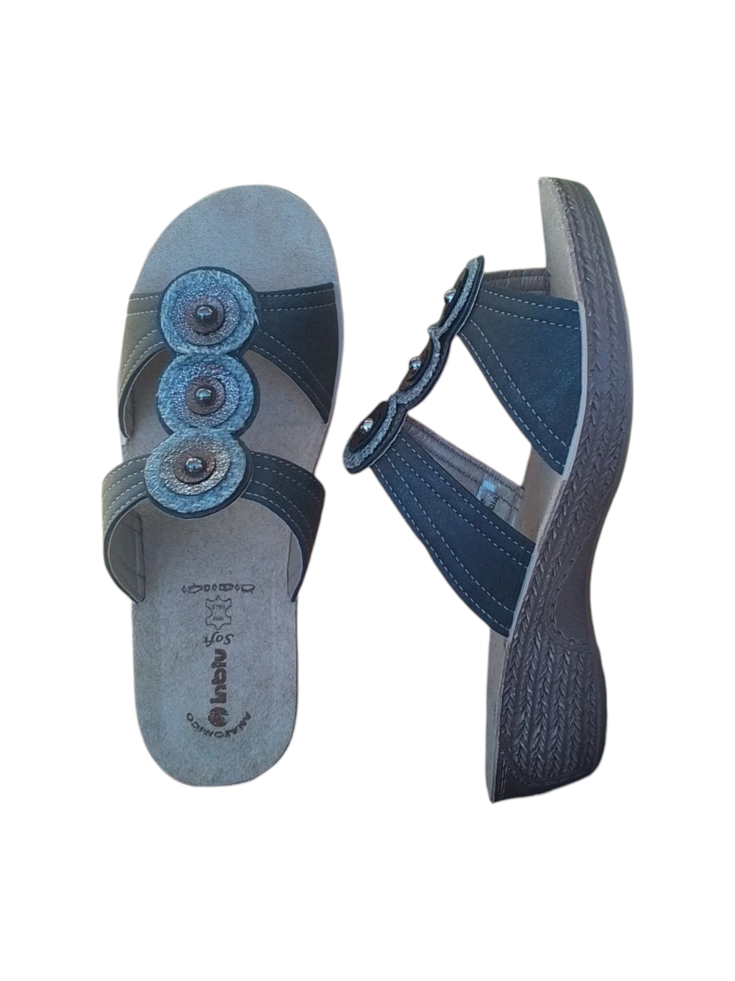 In blu ciabatte donna, art.GL60,colore nero