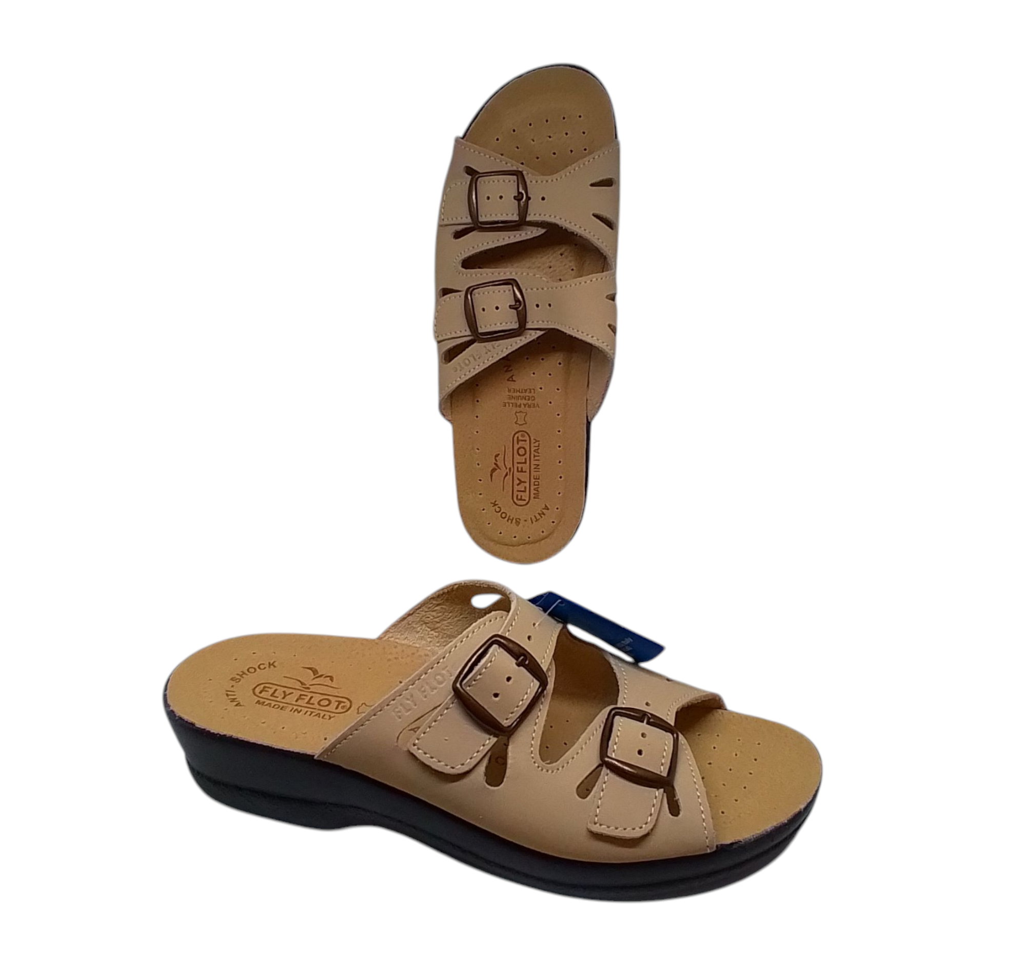Fly flot ciabatta donna,ART.BARBARIGA,COLORE BEIGE.