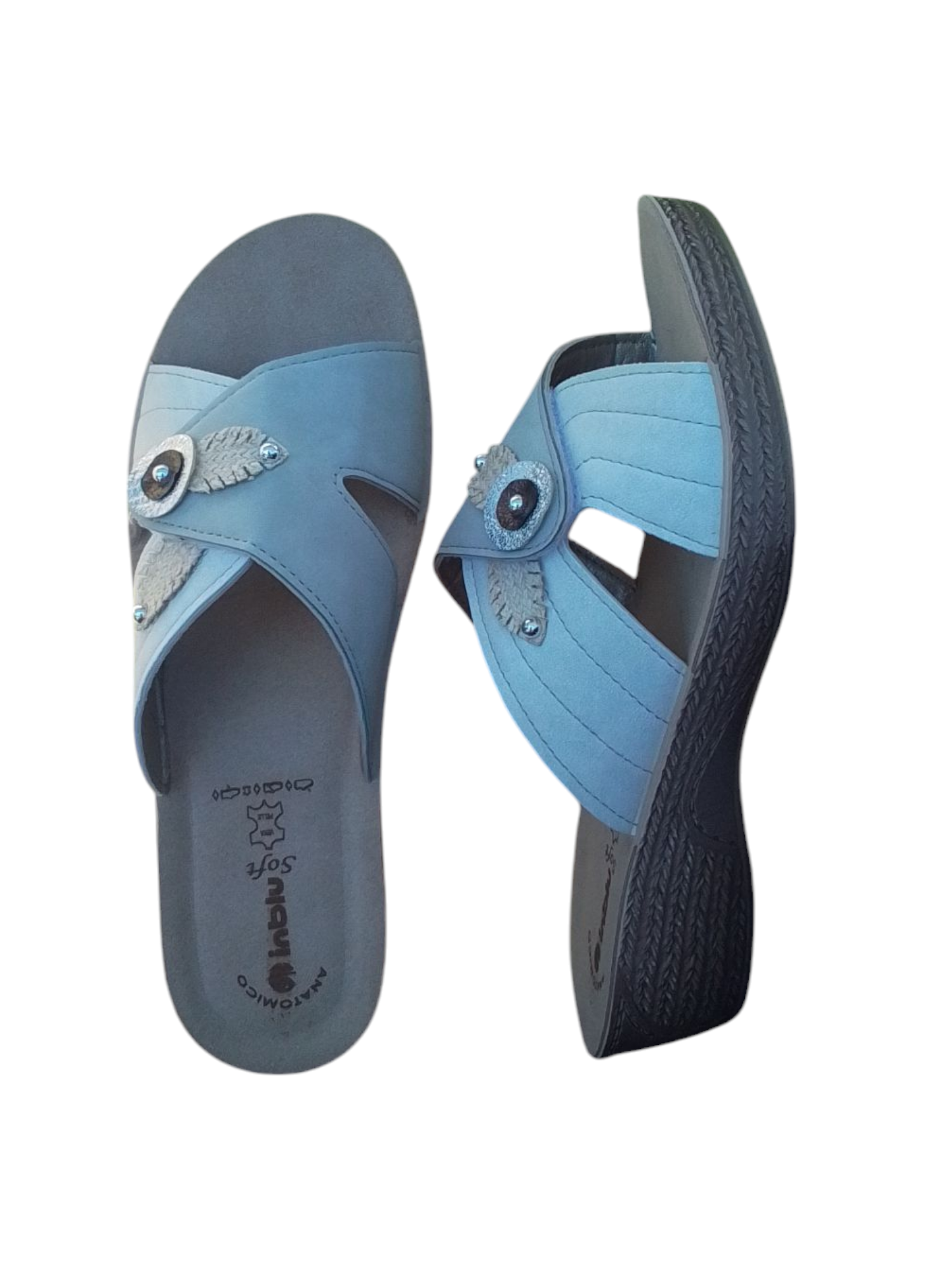 In blu ciabatte donna,art. GL59, colore bianco