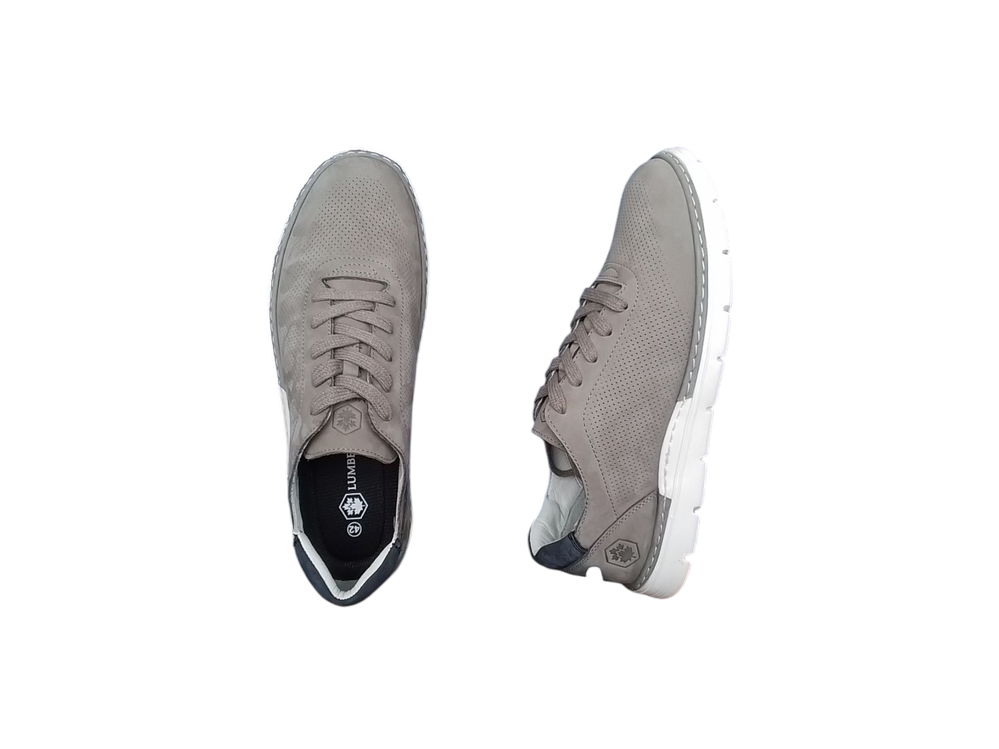 Lumberjack mocassino uomo, art. Gino 7512, colore grey/navy/ blu