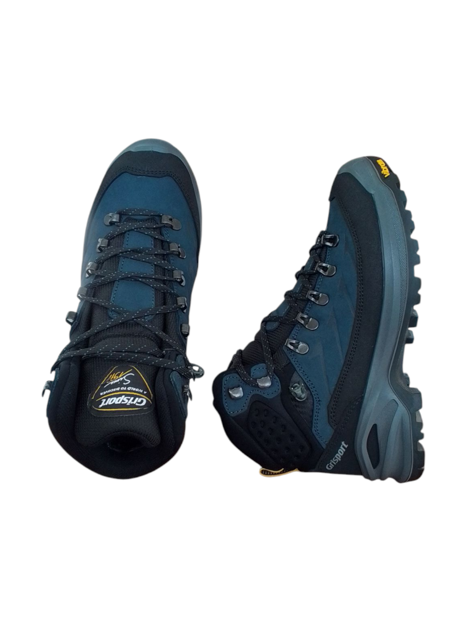 Grisport scarponcino trekking donna, fondo vibram,art. 15205, colore Nabuk oceano