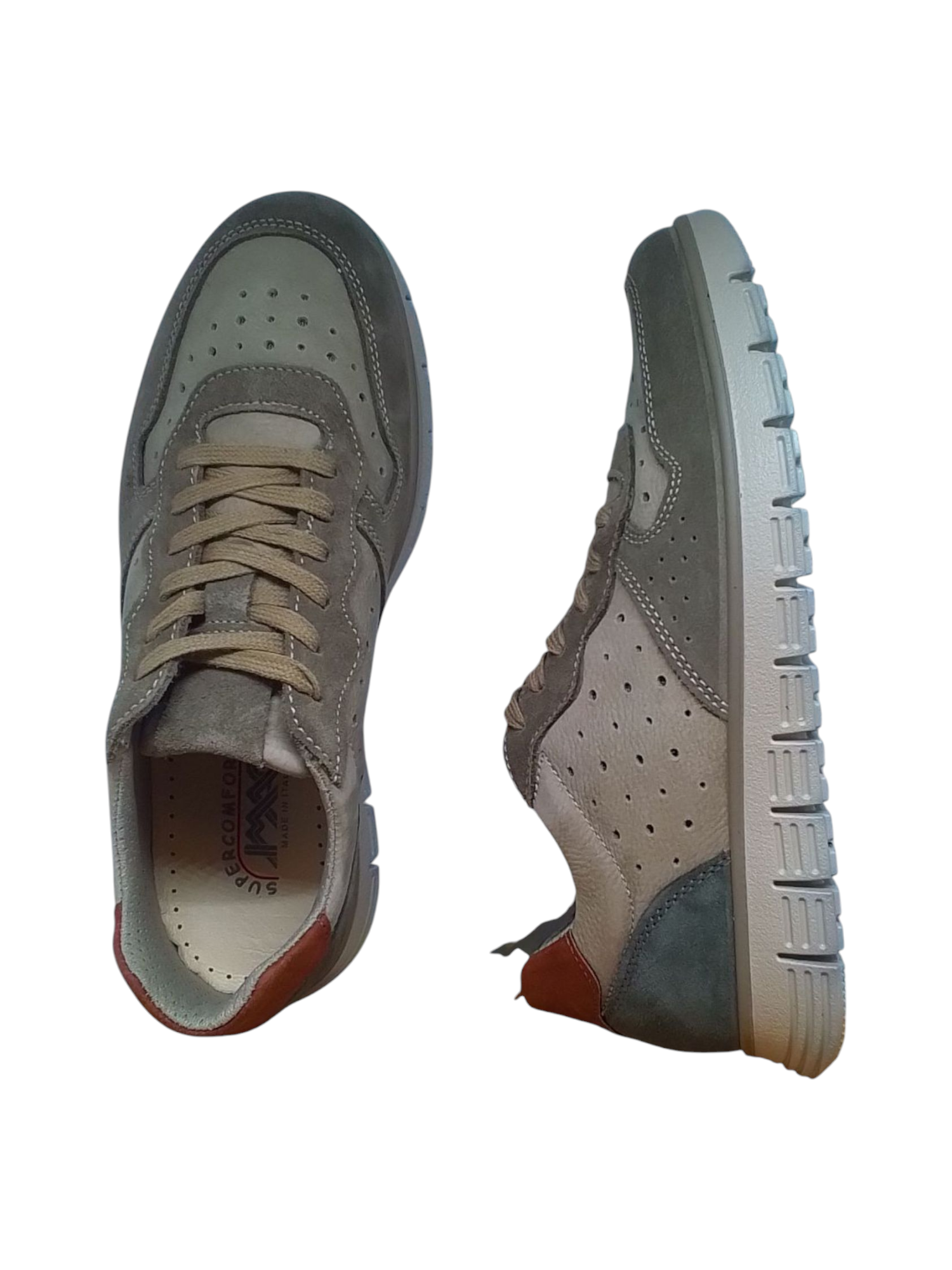Imac sneakers uomo, art.751830, colore nut/ green