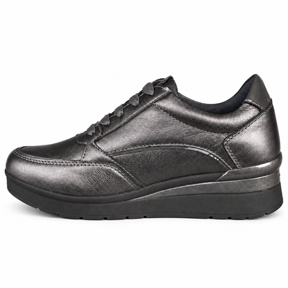 STONEFLY 221733 SNEAKER ZIP GRIGIO LAMINATO