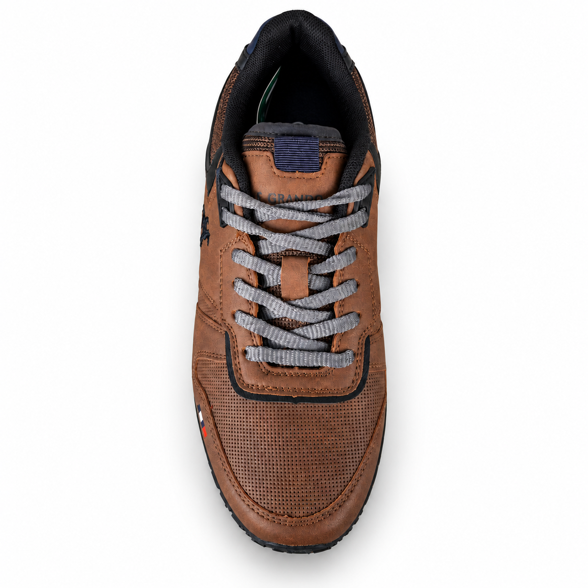 U.S. GRAND POLO 12165 SNEAKER DK BROWN su sfondo bianco