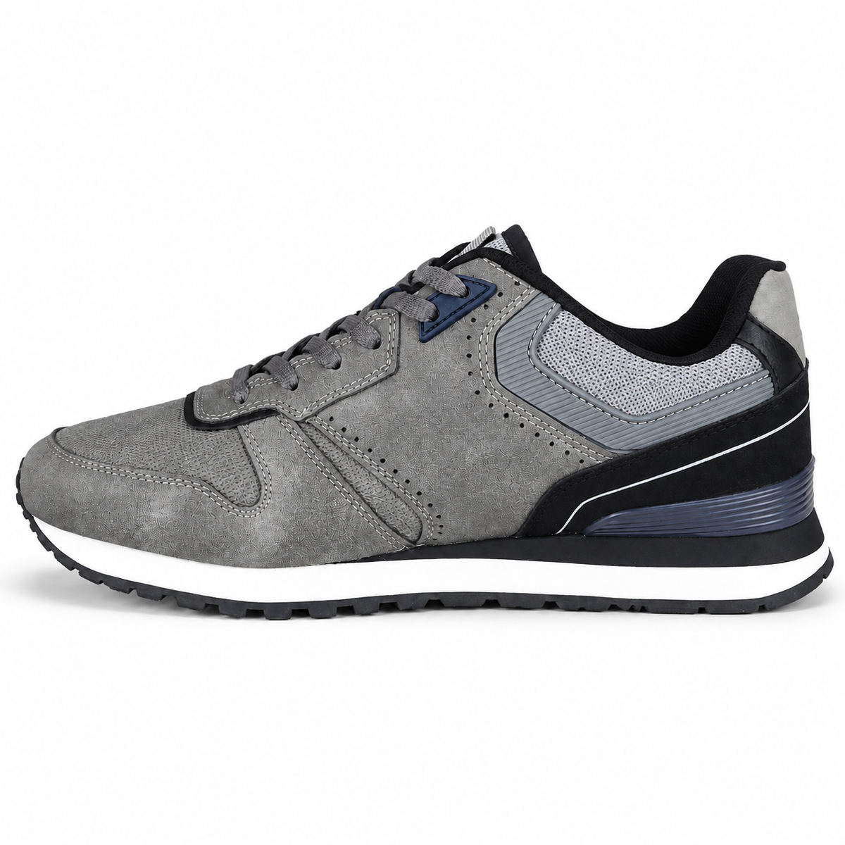 U.S. GRAND POLO 12165 SNEAKER GRAY-DEEP su sfondo bianco