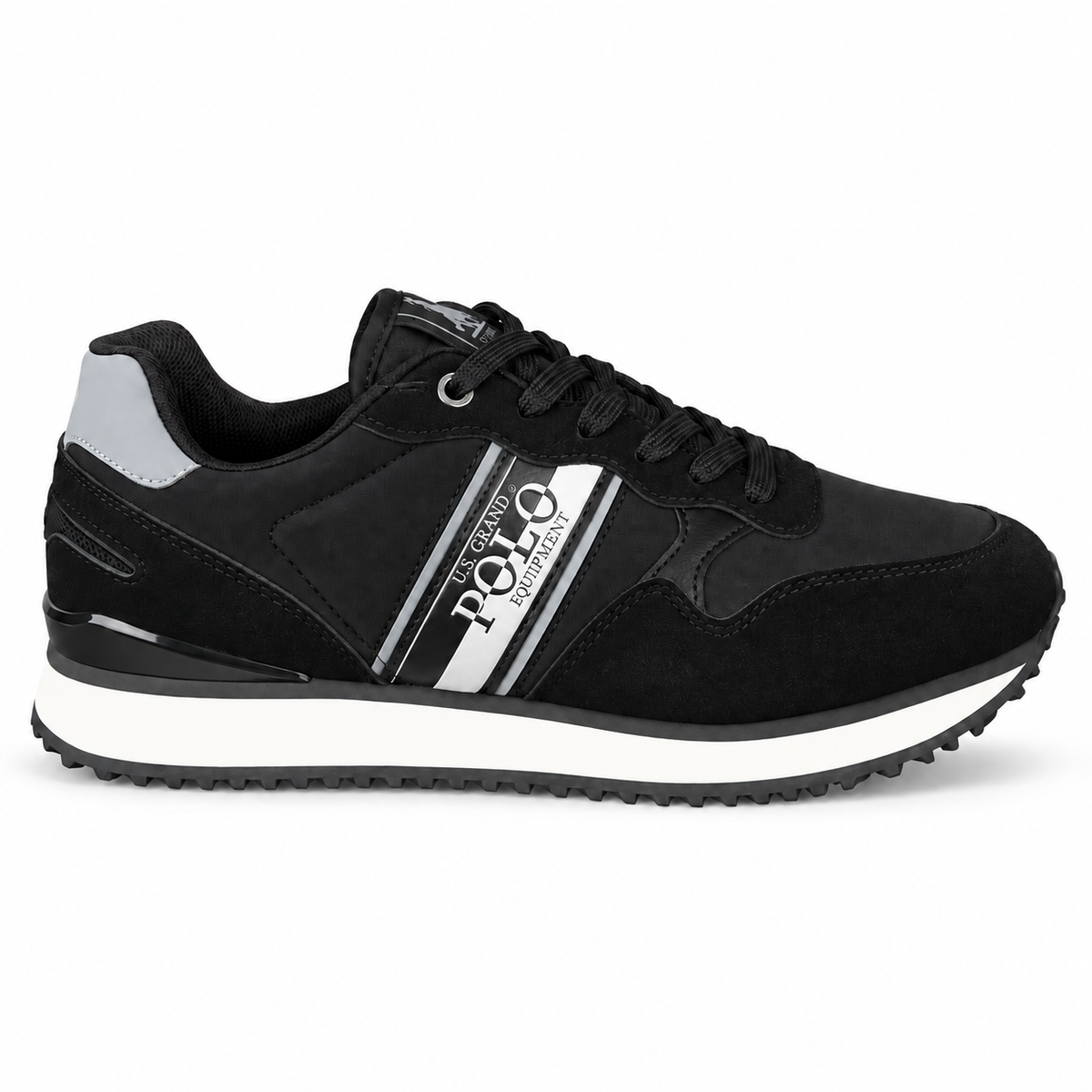 U.S. GRAND POLO 12240 BLACK su sfondo bianco